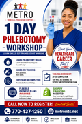 1 Day Phlebotomy Workshop