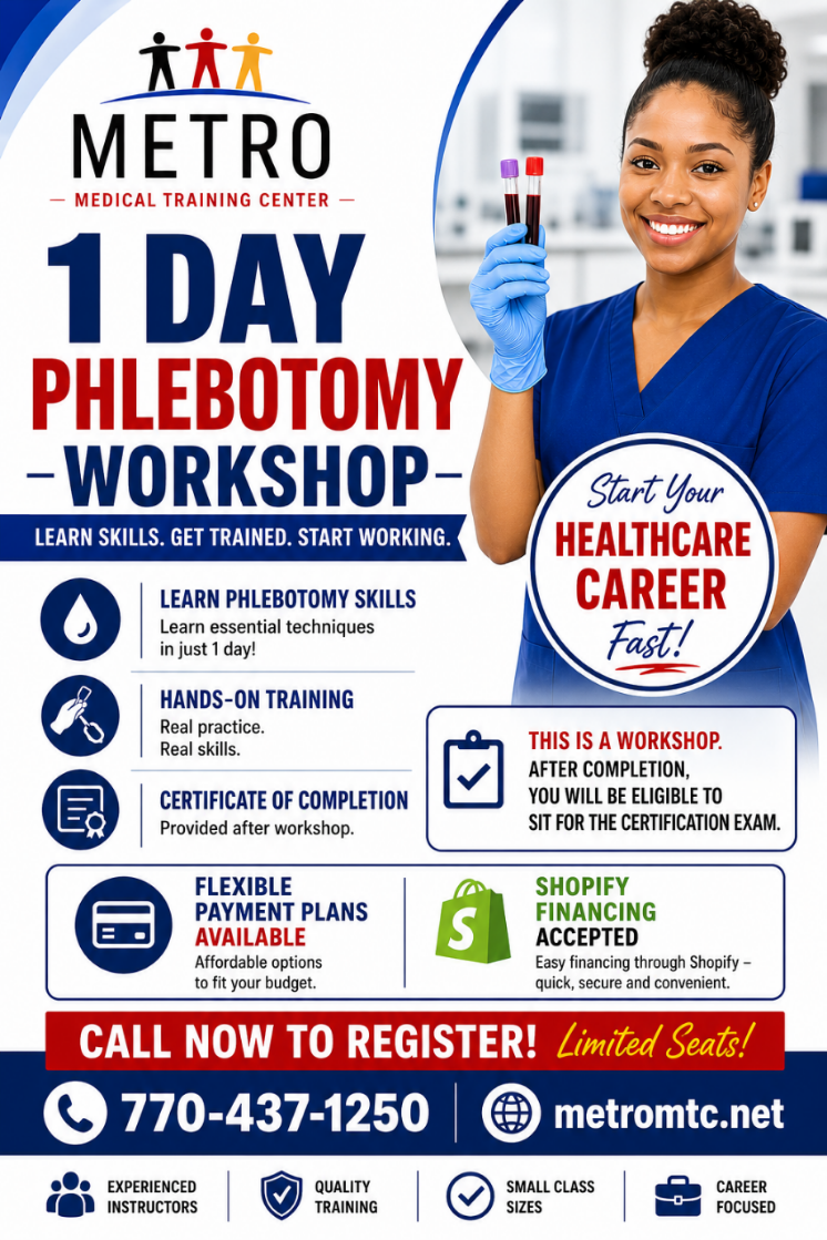1 Day Phlebotomy Workshop
